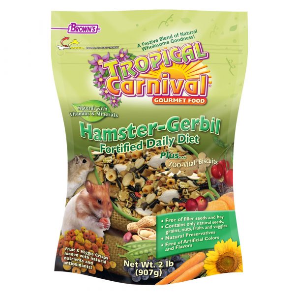 FM BROWN Tropical Carnival Natural Hamster-Gerbil Food 2 lb