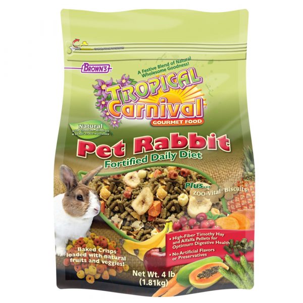 FM BROWN Tropical Carnival Natural Rabbit Food 4 lb