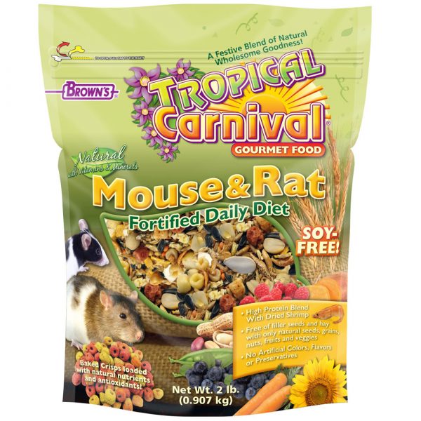 FM BROWN Tropical Carnival Natural Pet Mouse & Rat Food 2 lb