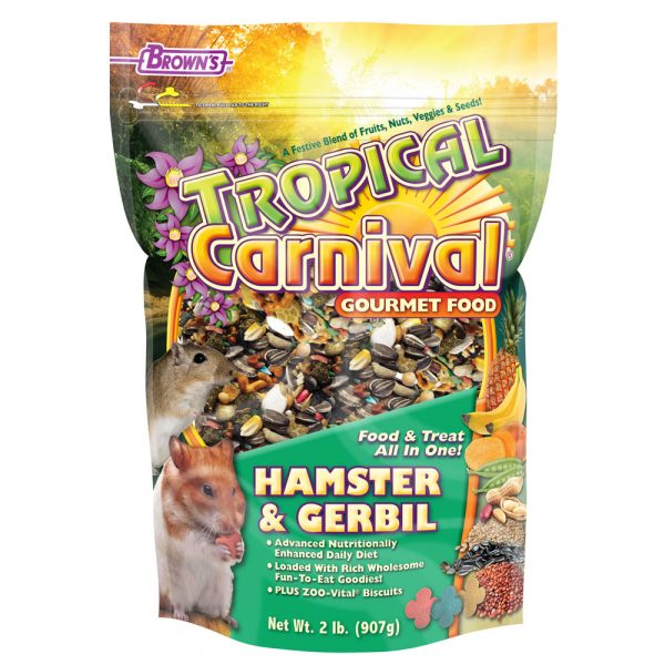 FM BROWN Tropical Carnival Gourmet Hamster Food 2 lb