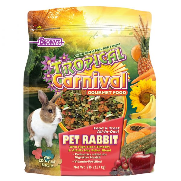 FM BROWN Tropical Carnival Gourmet Rabbit Food 5 lb