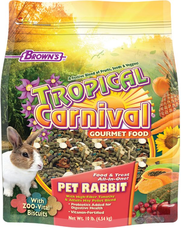 FM BROWN Tropical Carnival Gourmet Pet Rabbit Food 10lb