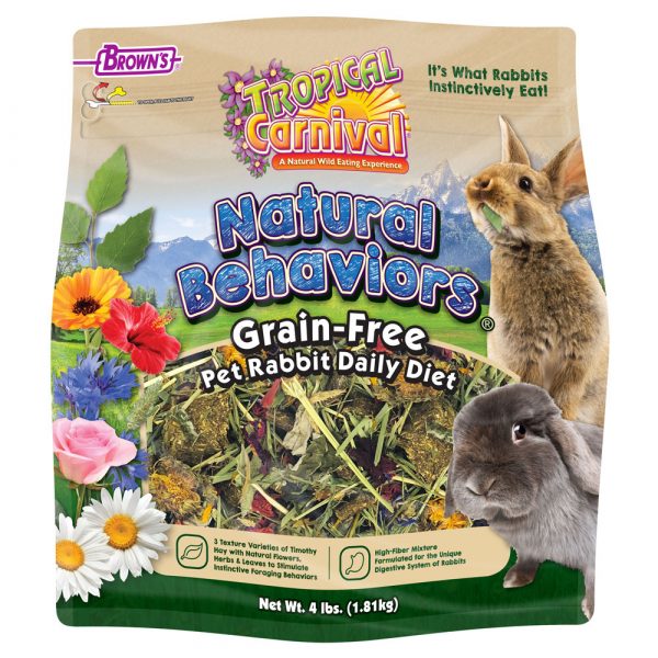 FM BROWN Tropical Carnival Natural Behaviors Rabbit Grain-Free 4lb