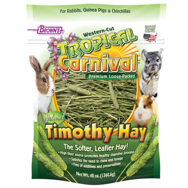 FM BROWN Tropical Carnival Loose Timothy Hay 48 oz