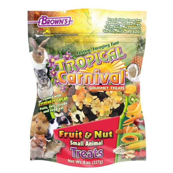 FM BROWN Tropical Carnival Fruit & Nut Small Animal Treats 8oz