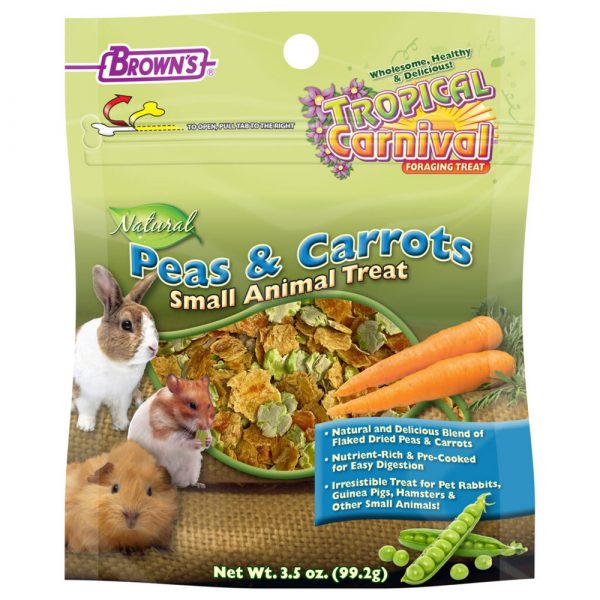 FM BROWN Tropical Carnival Natural Peas & Carrots Treat 3.5oz