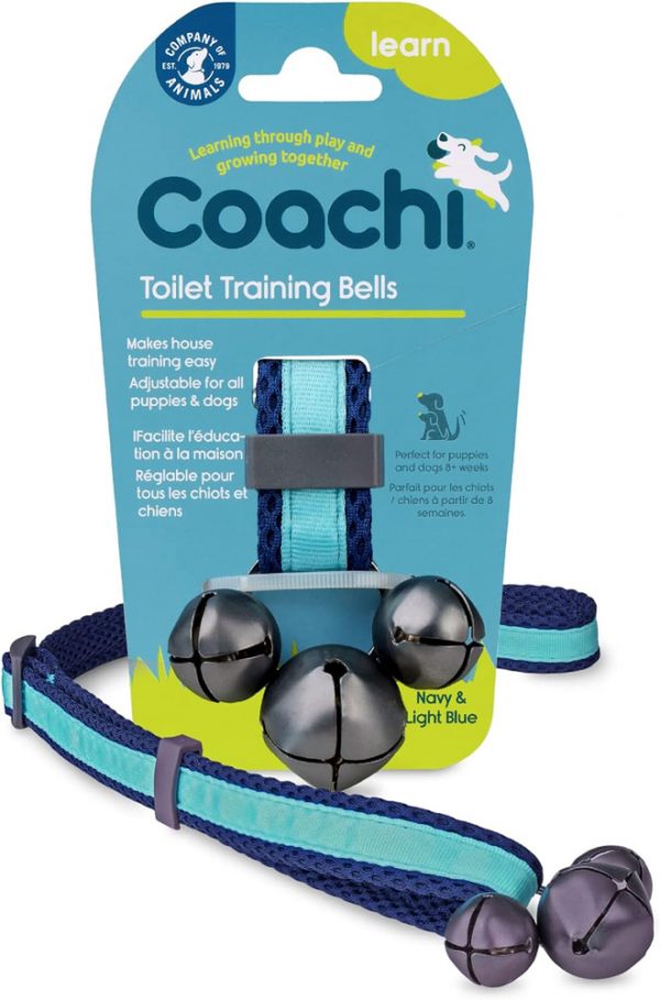 COACHI Toilet Training Bells Navy & Light Blue