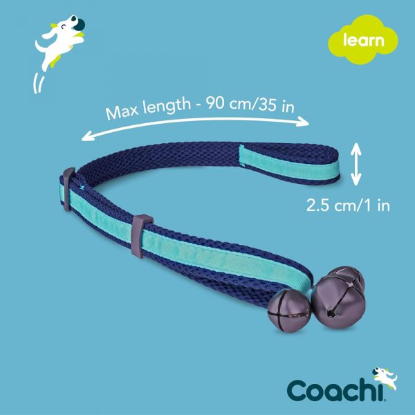 COACHI Toilet Training Bells Navy & Light Blue - Image 2