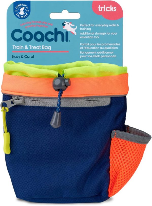 COACHI Train & Treat Bag Navy & Coral - Image 2