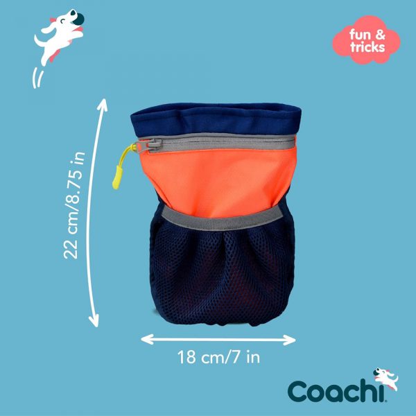 COACHI Pro Train & Treat Bag Navy & Coral - Image 2