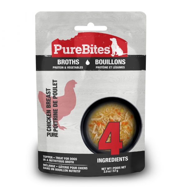 PUREBITES Dog Broths Chicken & Vegetables 57g (18)