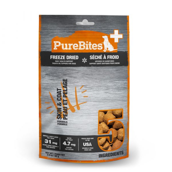 PUREBITES Plus Dog Treat Skin & Coat 85g Mid