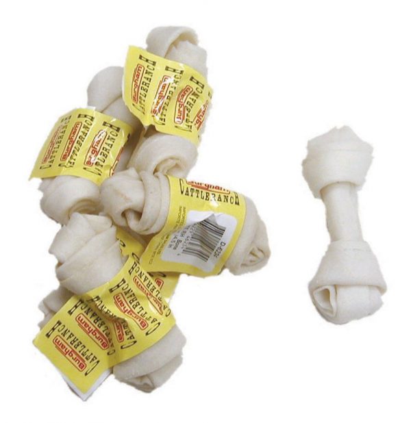 BURGHAM WHITE Rawhide Bone 4.5 in (20)