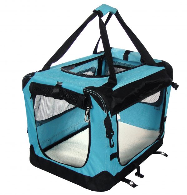 TUFF CRATE Deluxe Soft Crate S Sky BL