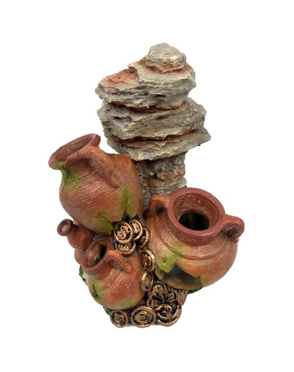 AQUA-FIT Polyresin Barrel Mountain Ornament 4x3.5x4.5"