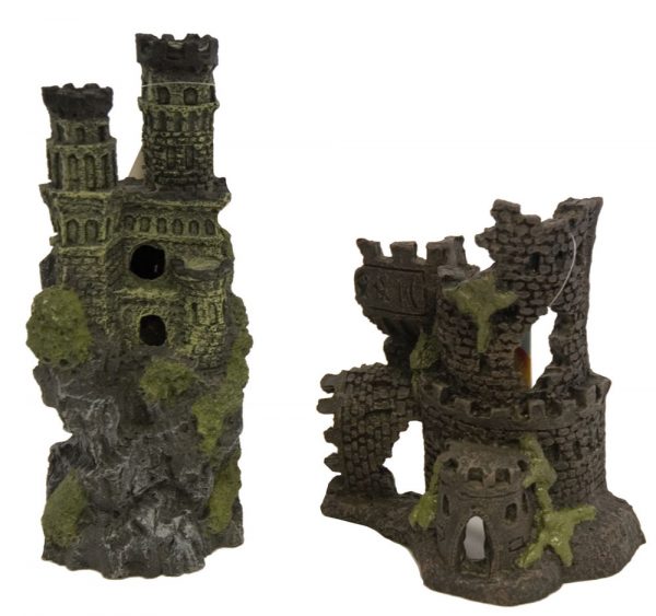 AQUA-FIT Polyresin Cabra Castle 8x5x8in