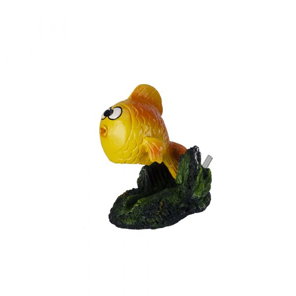 AQUA-FIT Aerating Polyresin Fish - Yellow