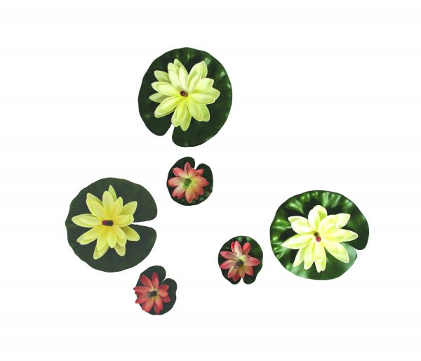 AQUA-FIT AQUATICS Set of 6 Lighted Water Lilies for pond use - Image 2