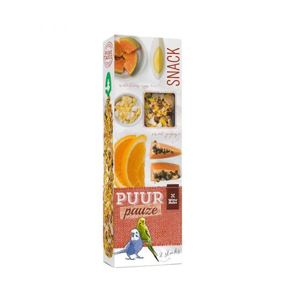 PUUR Stick Budgie Papaya/Orange - 2 Sticks