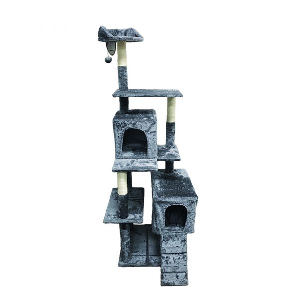 BURGHAM Multi Level Cat Furntr w/ Hideouts 69"