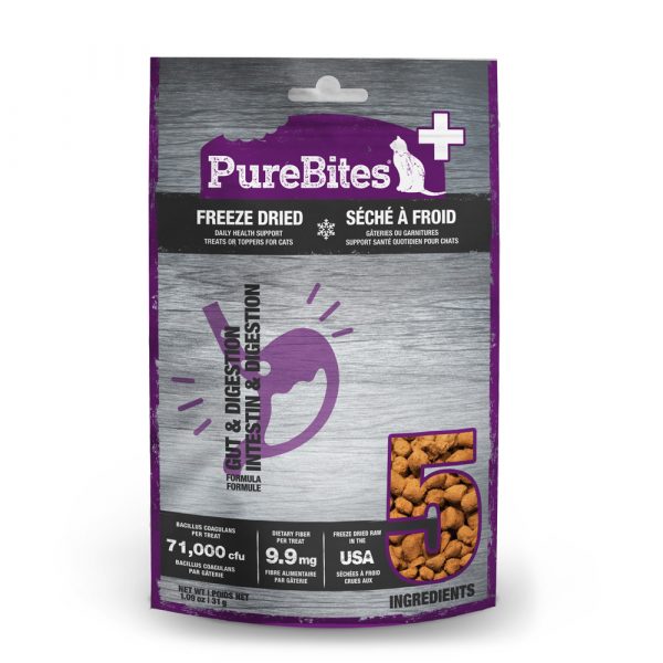 PUREBITES Plus Cat Treat Gut & Digestion 31g Value