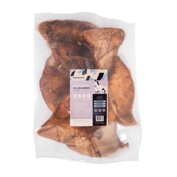 MOMENTUM Pig Ear (Hairy) Chews (18)