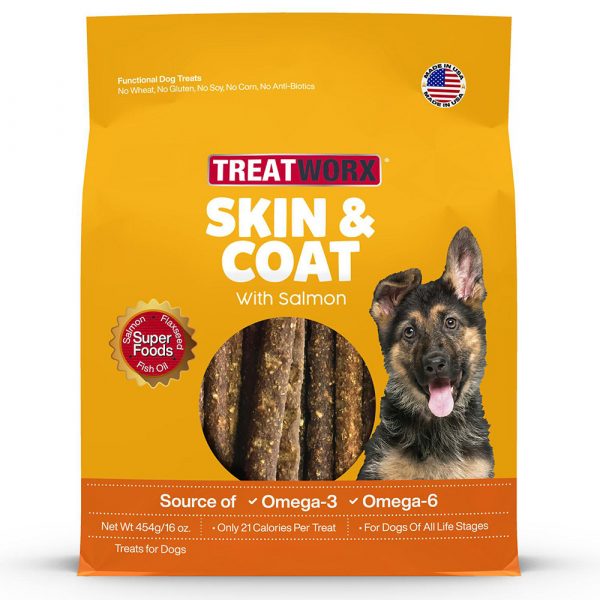 TREATWORX Skin & Coat Salmon Treat 454g