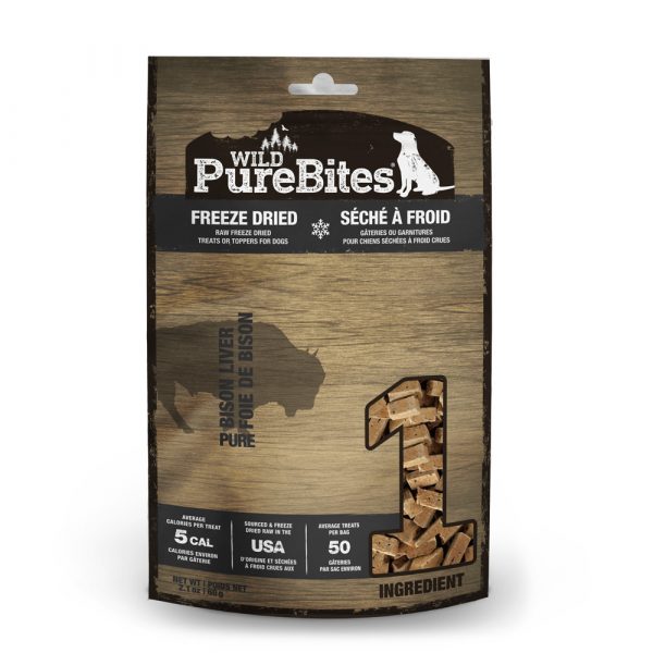 PUREBITES Wild FD Bison Liver Mid 60g