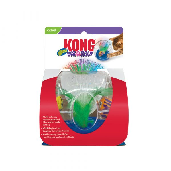 KONG Bat-A-Bout Glow Aquarim One Sz