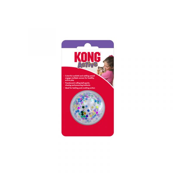 KONG Cat Active Confetti Ball One size