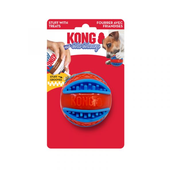 KONG ChiChewy Zippz Ball Lg