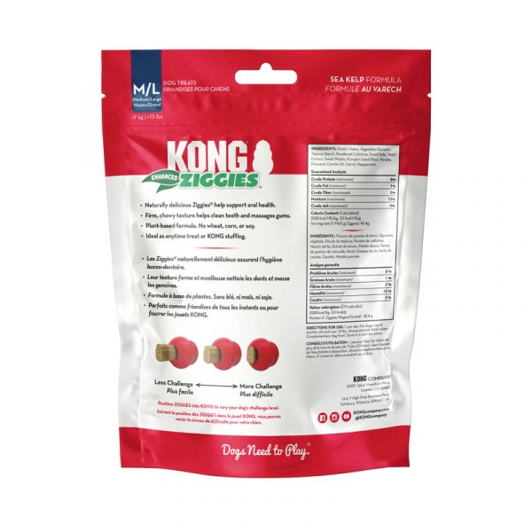 KONG Ziggies Enhanced Md/Lg 8oz - Image 2