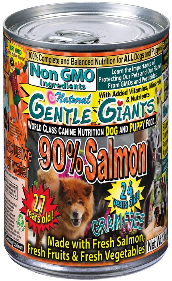 Gentle Giants DOG 90% Salmon - Can 13oz (12)