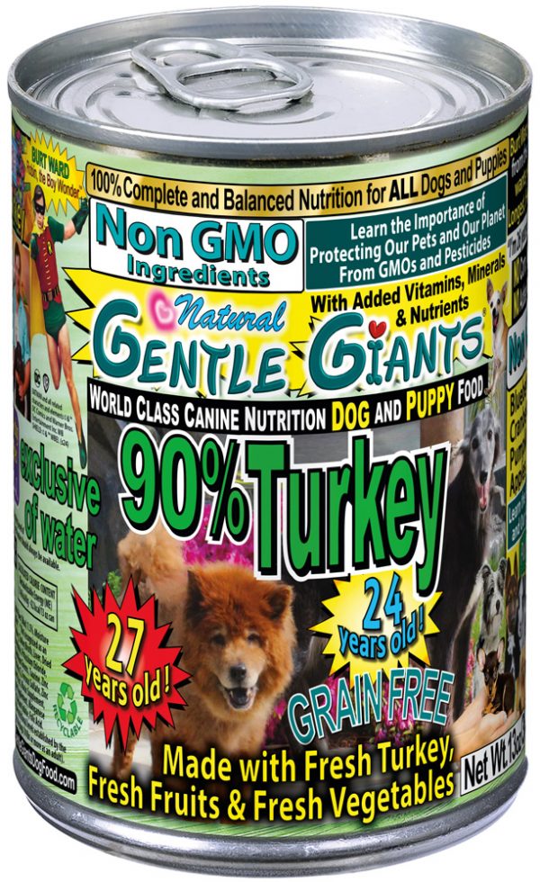 Gentle Giants DOG 90% Turkey - Can 13oz (12)