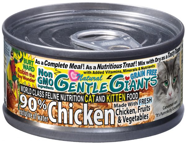 Gentle Giants CAT 90% Chicken - Can 3oz (24)