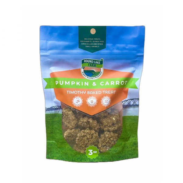 ROUND LAKE FARM Timothy Carrot & Pumpkin Baked Treat 3oz