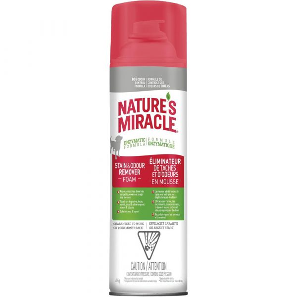 Nature's Miracle Dog Stain and Odour Remover - Foam Aerosol 17.5oz