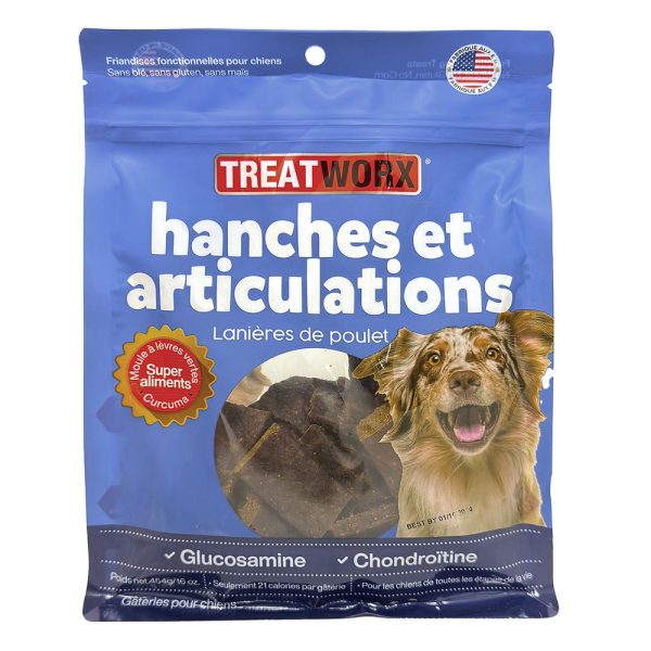 TREATWORX Hip & Joint Chicken Strips Treat 454g - Image 2