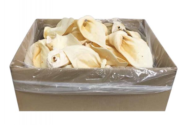 BULLSTERS Cow Ears w/Auricles Bulk White (40) pcs