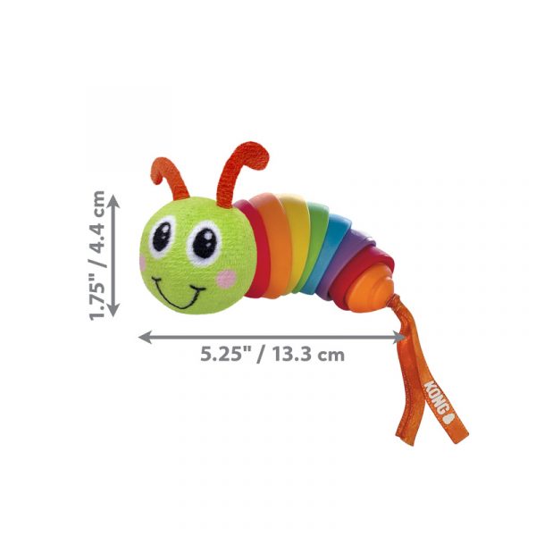 KONG Bat-A-Bout Clackz Caterpillar (3) - Image 2
