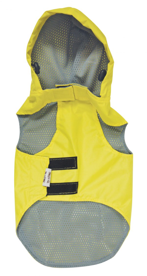 DOGGIE-Q Reflective Classic Jacket w/Harness - Gray 12" - Image 4