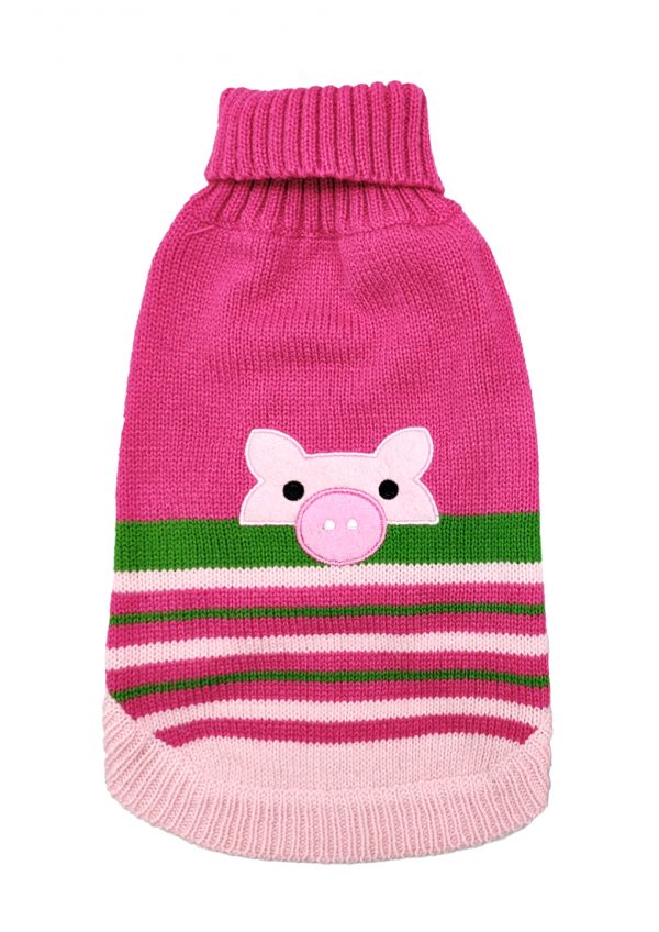 DOGGIE-Q Pink Pig Face Sweater 6" - Image 2