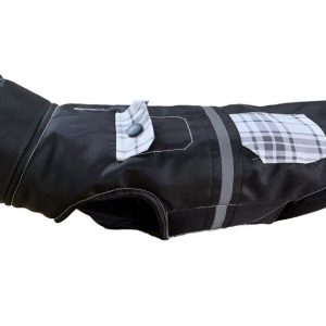 DOGGIE-Q Ref High Collar Tech Jacket Black/Silver 10"