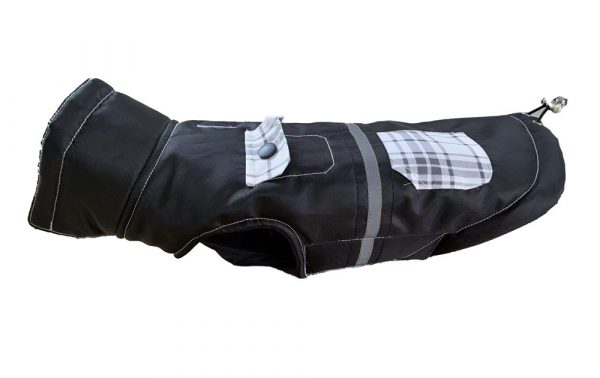 DOGGIE-Q Ref High Collar Tech Jacket Black/Silver 10"