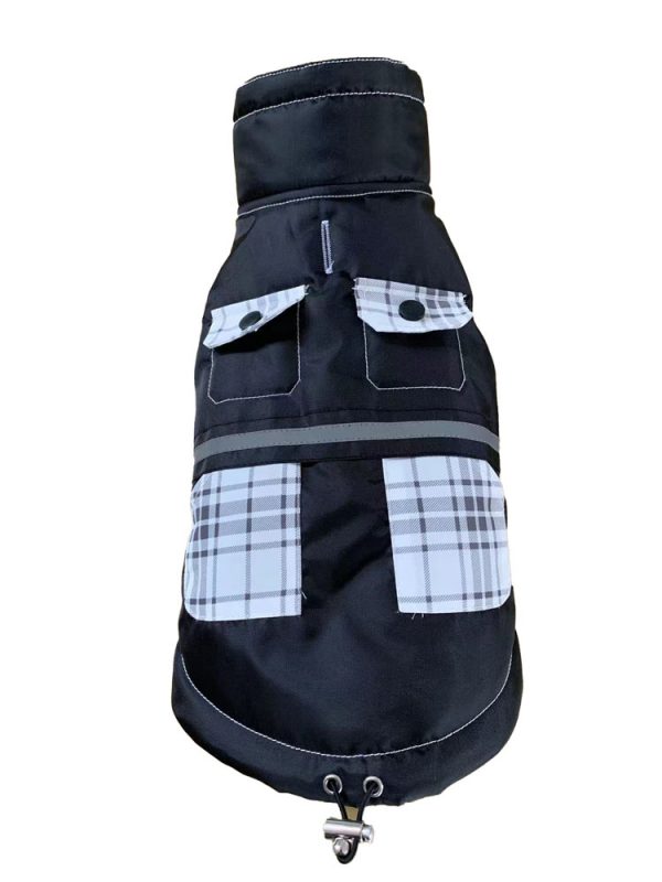 DOGGIE-Q Ref High Collar Tech Jacket Black/Silver 12" - Image 2