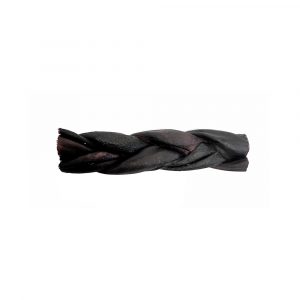 BULLSTERS Collagen Charcoal Sticks Braided 6 in (50)