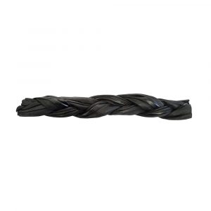 BULLSTERS Collagen Charcoal Sticks Braided 12 in (25)