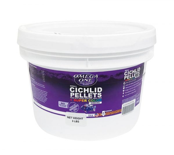 OMEGA ONE Super Color Cichlid Pel Snkn 3 lb
