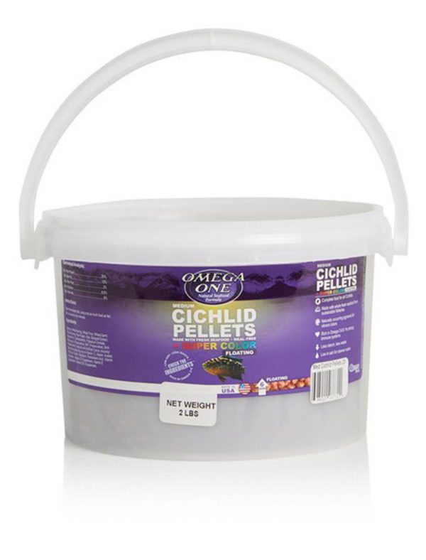 OMEGA ONE Medium Cichlid Pellets 2lb
