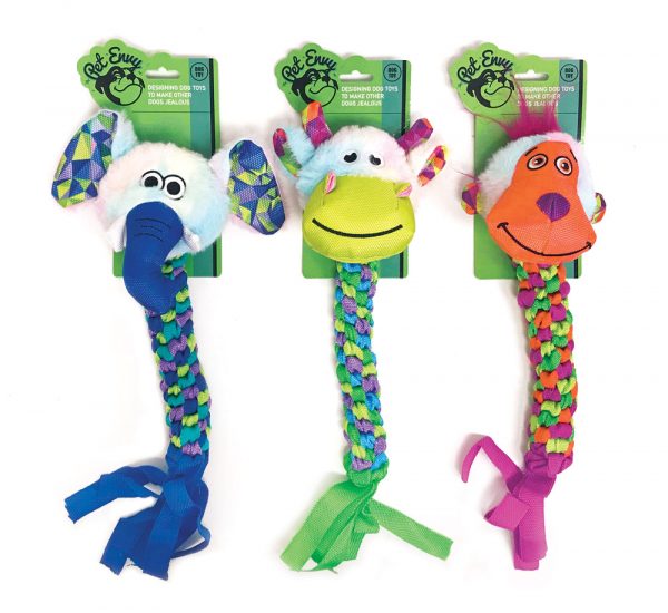 PET ENVY Braided Rope Animals Asst. (3) - Image 2
